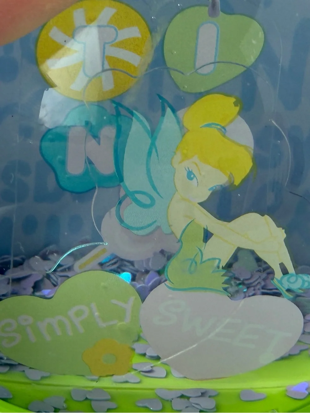 Disney Parks Snowglobe TINK‎ Tinkerbell Disneyland Resort Plastic Collectible